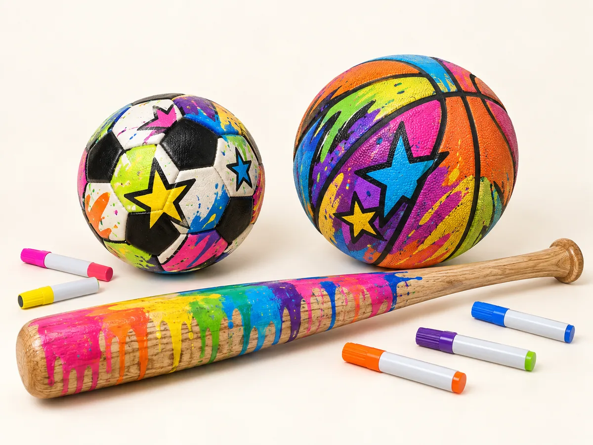 Sports Club — Customize sports gear, bats, balls and accessories.